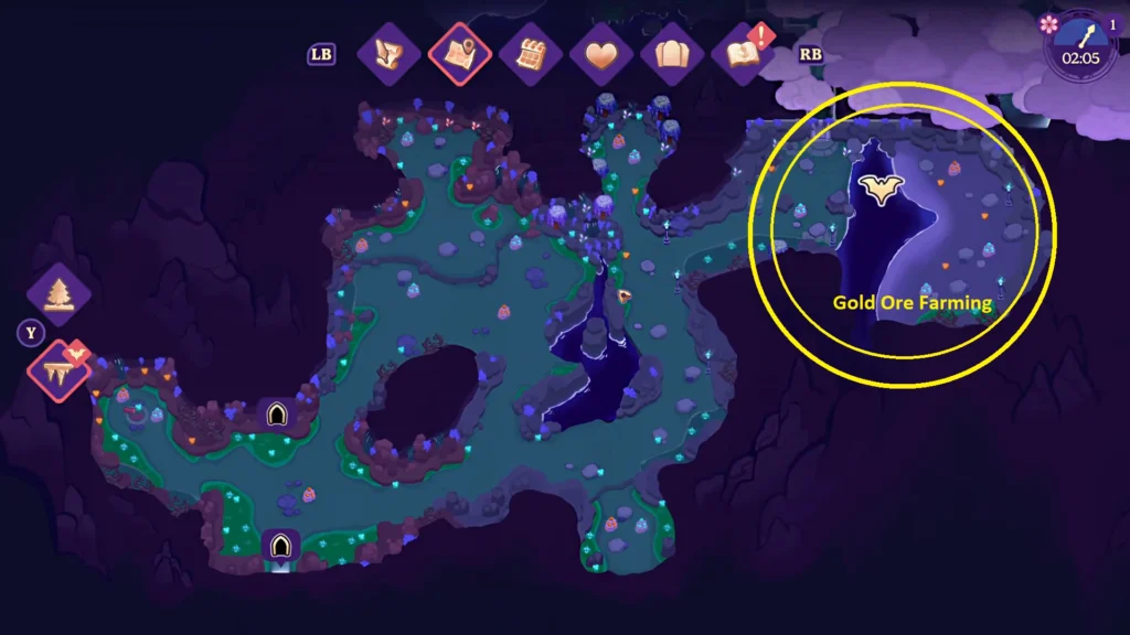 Moonlight Peaks - How to Get Gold, Copper, Iron, & Rose Quartz | | GamesHorizon Moonlight Peaks Caves of Echoes From Inside