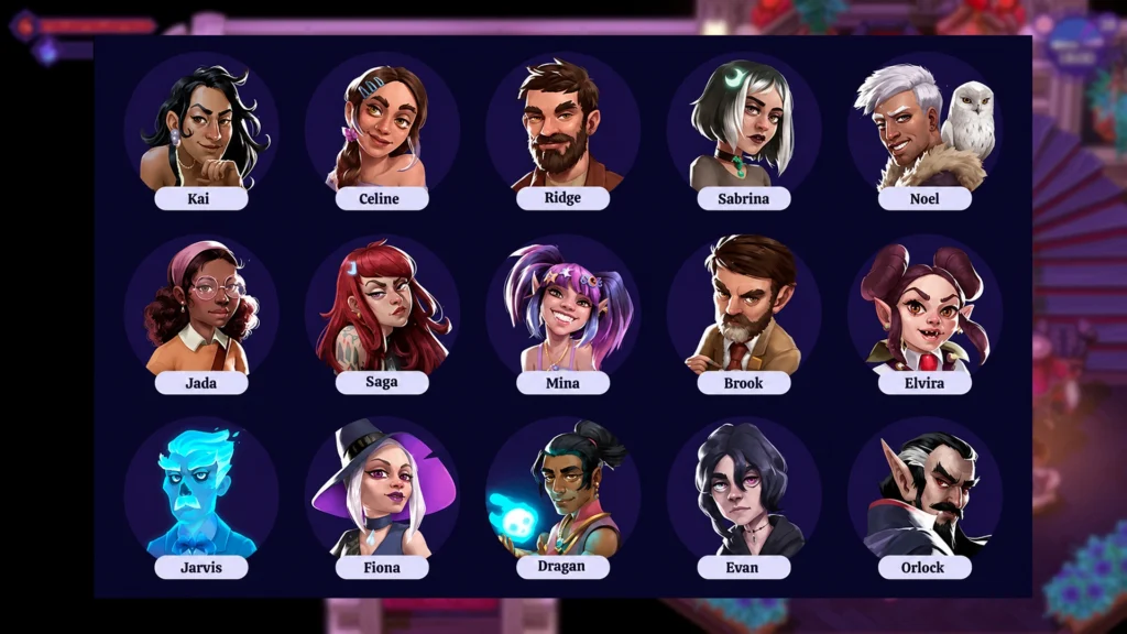 Moonlight Peaks Complete Romance Guide - All Romanceable Characters, Best Gifts, & Tips | | GamesHorizon Moonlight Peaks Character Set Image