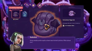 Moonlight Peaks Inventroy Upgrade Sabrina NPC Webb of Wonders