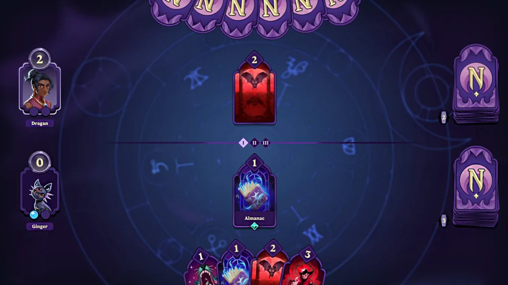 Moonlight Peaks Card Minigame in Battle