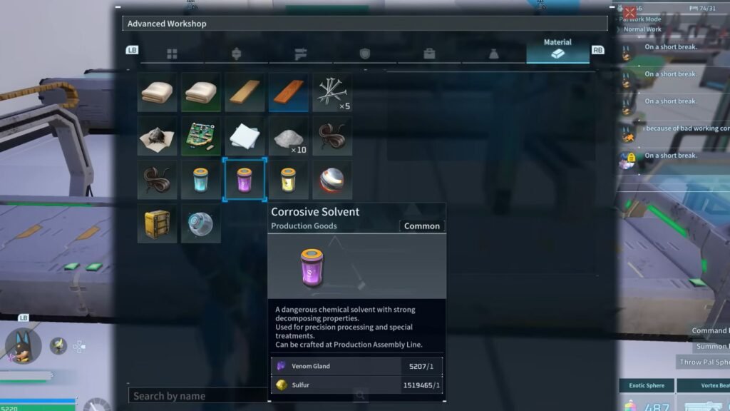 Palworld 1.0 - How to Get All New Resources | | GamesHorizon corrosive solvent palworld