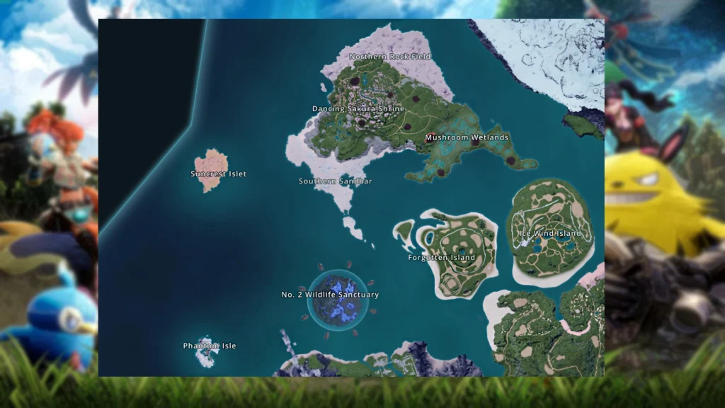Palworld 1.0 - All-New Pals & How to Get Them | | GamesHorizon Palworld Dancing Sakura Shrine North West Section Palpagos Islands on Map.png