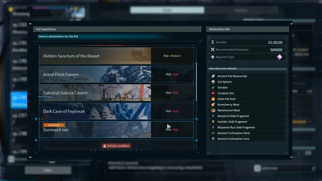 How to Get Xenolord in Palworld 1.0 | | GamesHorizon Palworld Pal Expeditions Menu Screen