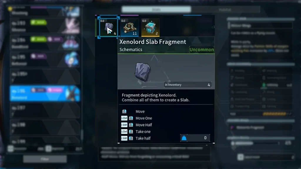How to Get Xenolord in Palworld 1.0 | | GamesHorizon Palworld Xenolord Slab Fragment Image