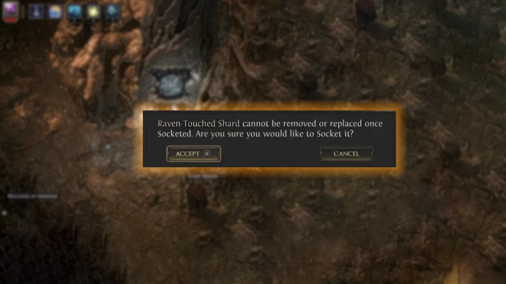Path of Exile 2 Instilling Raven-Touched shard into Helmet