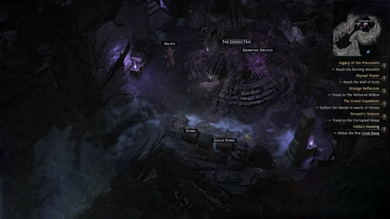 Path of Exile 2: Everything You Need to Know About Grasping Orchid Path of Exile 2 Monastery of the keepers Location Area with Genesis Tree