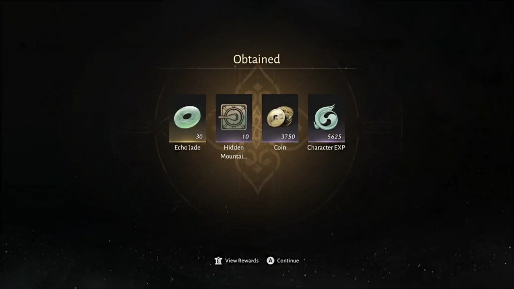 Where Winds Meet Reward Section for Completing Wandering Tales