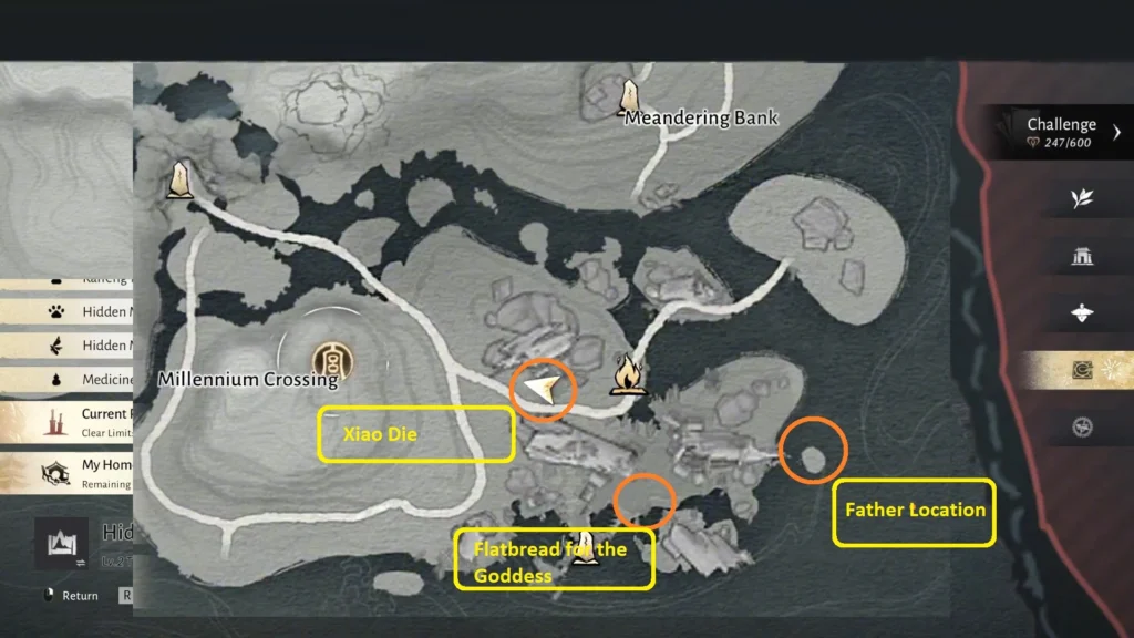 Where Winds Meet Wandering Tale 2 Gone Ahead Map Details