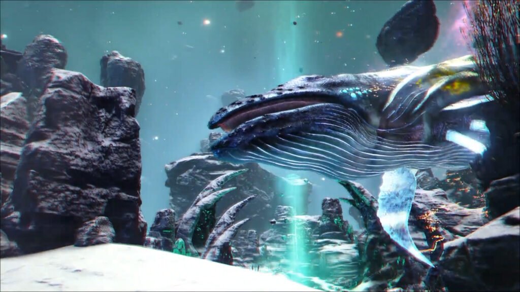 An image showing gameplay of Ark Ascended Astrocetus.