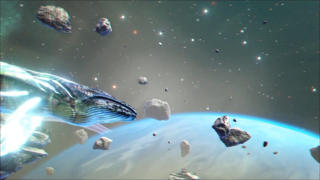 An image showing gameplay of Ark Ascended Astrocetus.