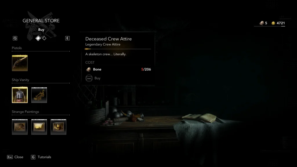 Assassin's Creed Black Flag Resynced - How to get Skeleton Crew | Black Flag Resynced | GamesHorizon An image showing the gameplay of Assassin's Creed Black Flag Resynced. There is a game menu showing Deceased Crew Attire.