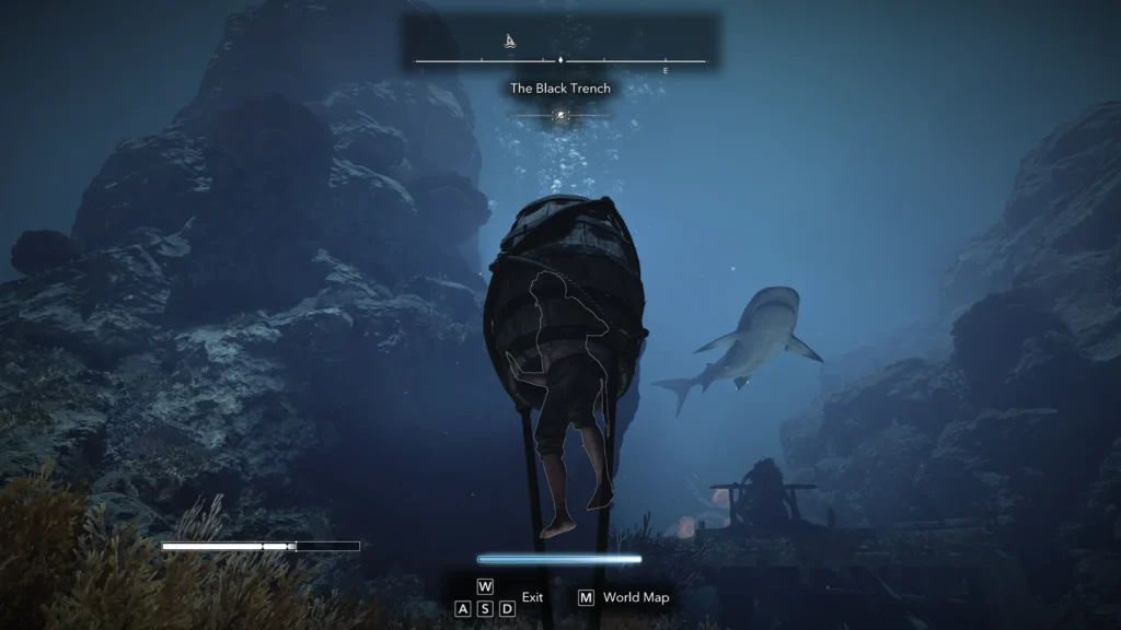 AC Black Flag Resynced - Swim to the lowest point Location | | GamesHorizon hiding form shark