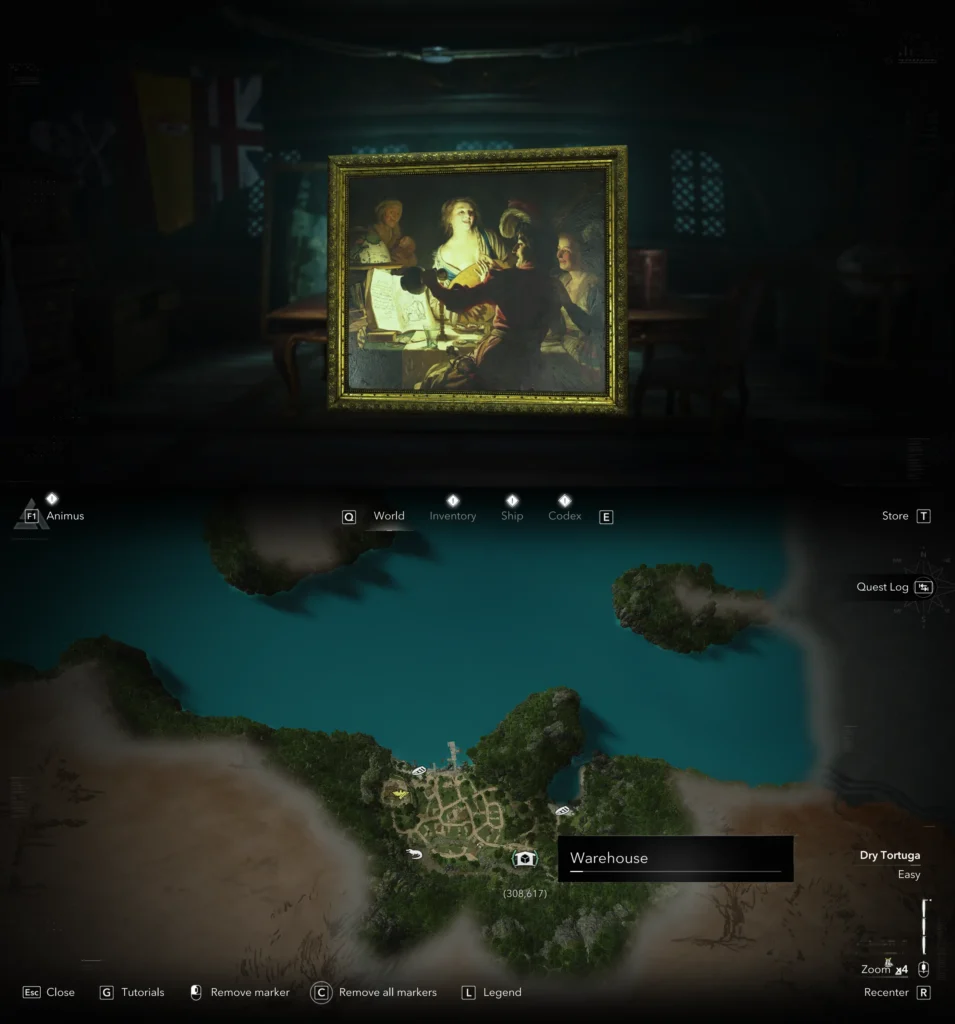 AC Black Flag Resynced: All 12 Paintings Locations | | GamesHorizon harbor scene