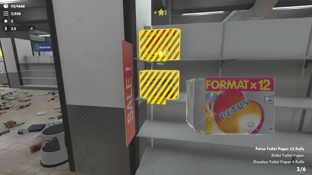 Supermarket Chaos - How to Get & Use Stars | | GamesHorizon toilet paper stars