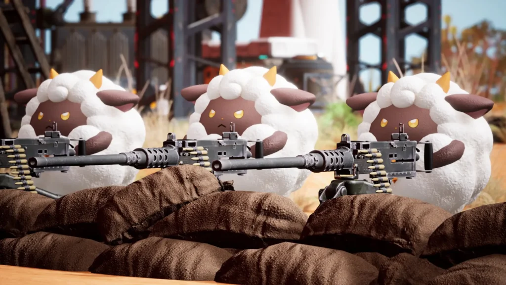 An image showing the gameplay of Palworld.