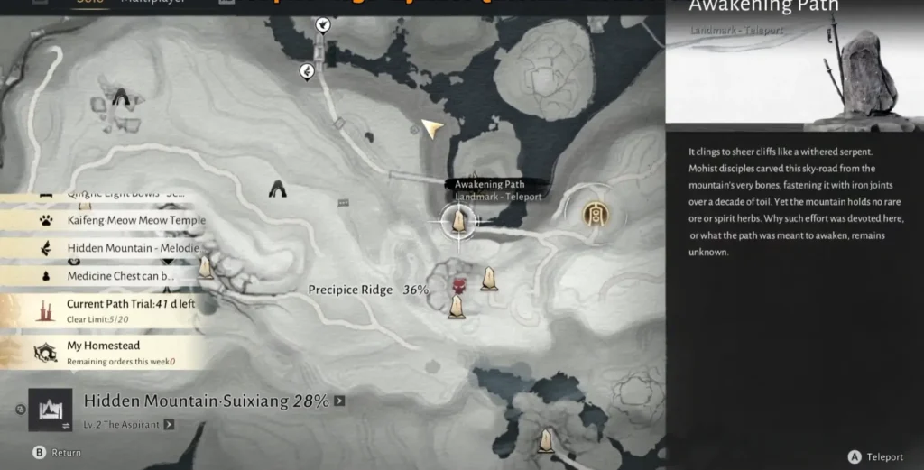 Where Winds Meet Precipice Ridge - All 2 Injustice Quests | | GamesHorizon quest 2 location