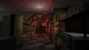 Shift At Midnight: How To Set Up Traps An image showing the gameplay of Shift at Midnight. There is a monster trapped.