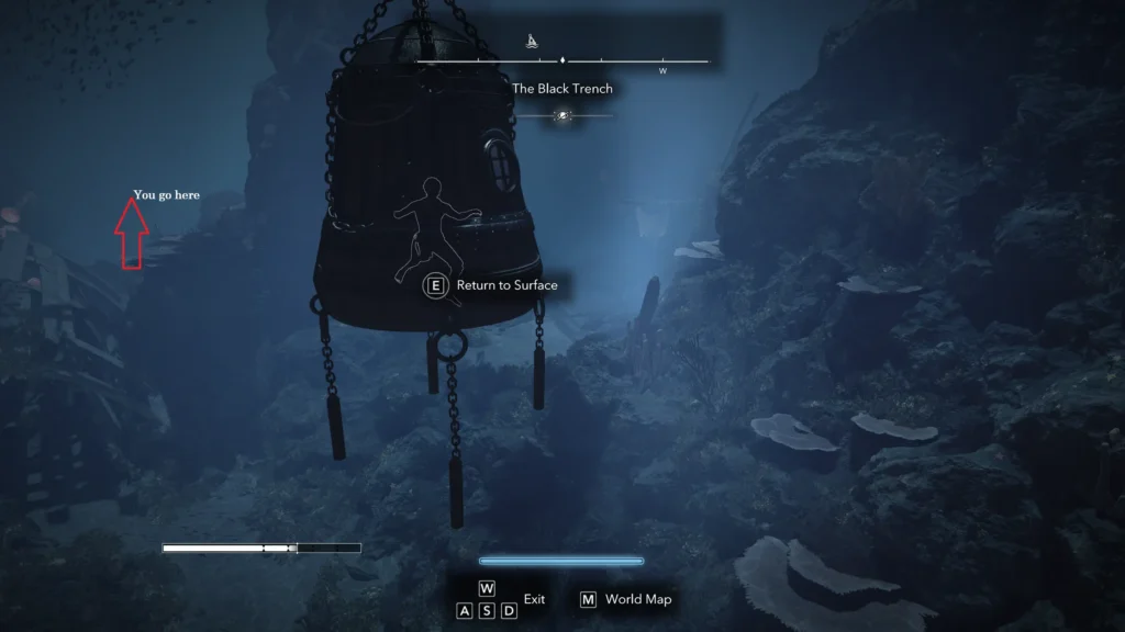 AC Black Flag Resynced - Swim to the lowest point Location | | GamesHorizon left path
