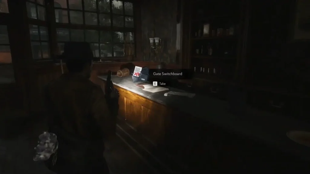 Reach the Miskatonic Library Annex The Sinking City 2 Gate Switchboard