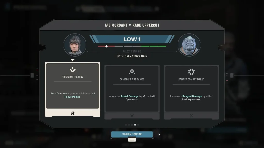 Star Wars Zero Company Gain Focus Points Cross Training