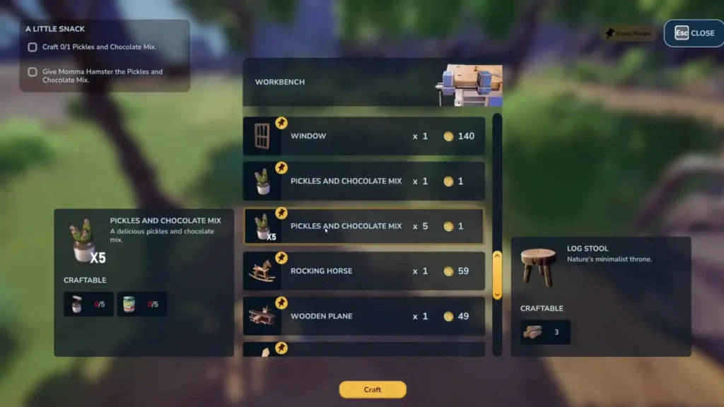 A Little Snack crafting