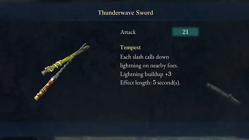 Beast of Reincarnation Thunderwave Sword