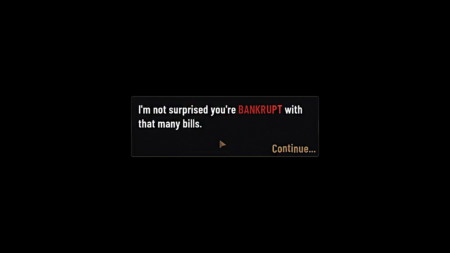 Bills Must Be Paid Bankruptcy Notification