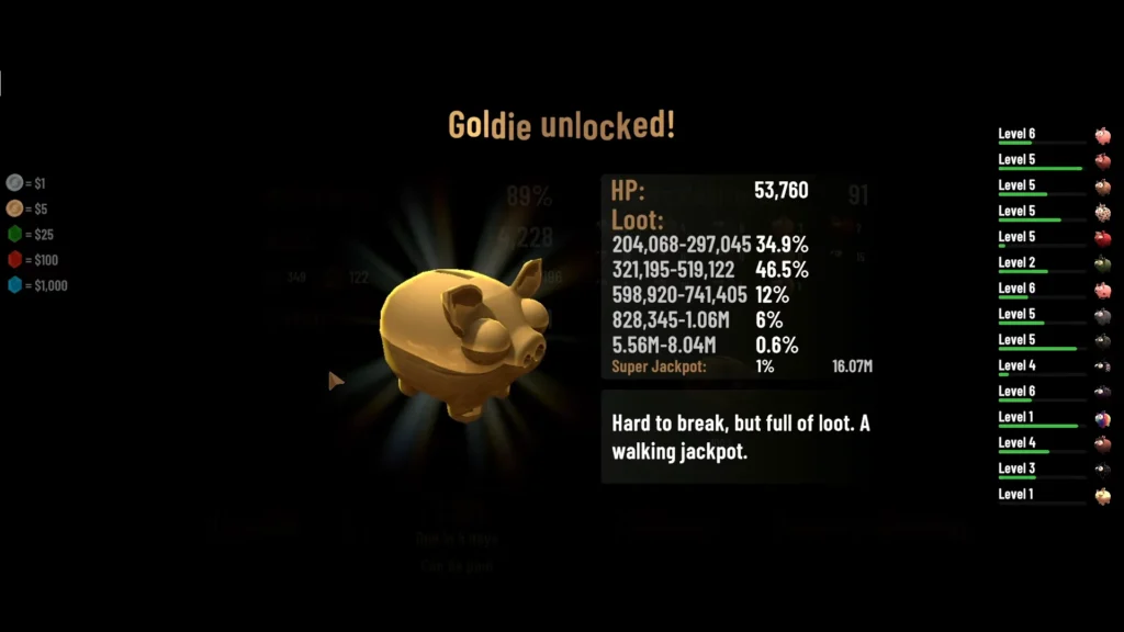 Bills Must Be Paid: All Piggy Types Explained | | GamesHorizon Bills Must Be Paid Goldie Piggie