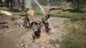 Image of Emma fighting Malefacts in Beast of Reincarnation