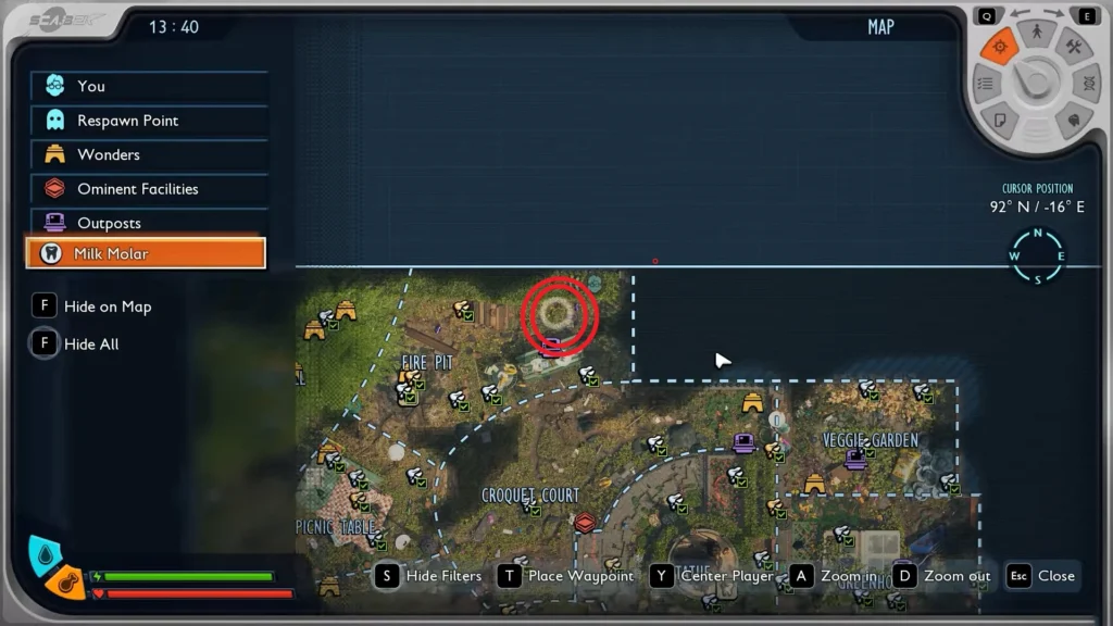 Grounded 2 Into the Abyss Fire Pit Map