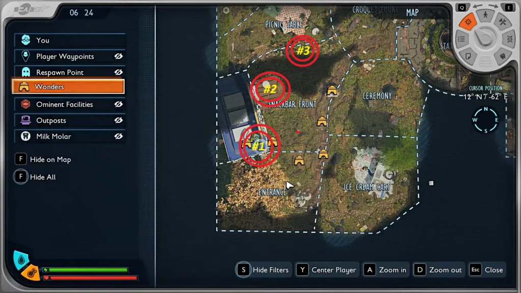 Grounded 2 Into the Abyss Snackbar Front Map