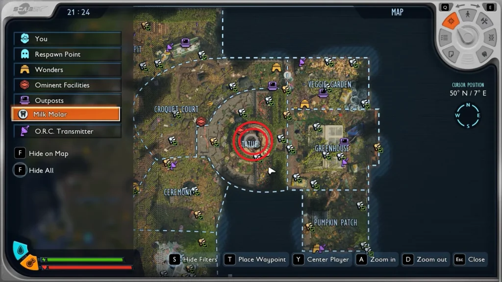 Grounded 2 Into the Abyss Statue Map