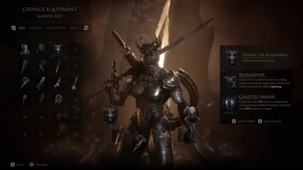 Harbinger customization in Mortal Shell 2