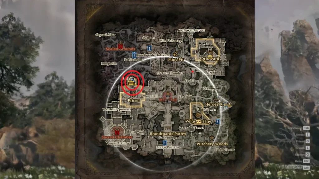 Mistfall Hunter Brandgarde Map Location
