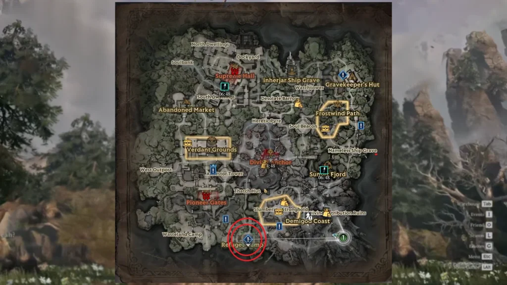 Mistfall Hunter Hallowgrove Map Location