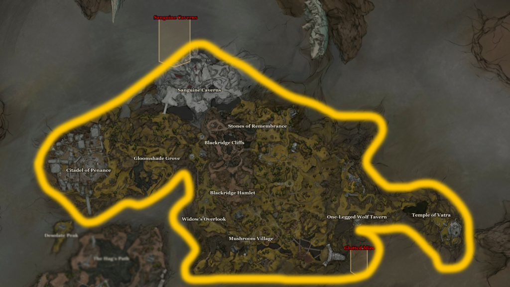 Mortal Shell 2 Northern Side of map