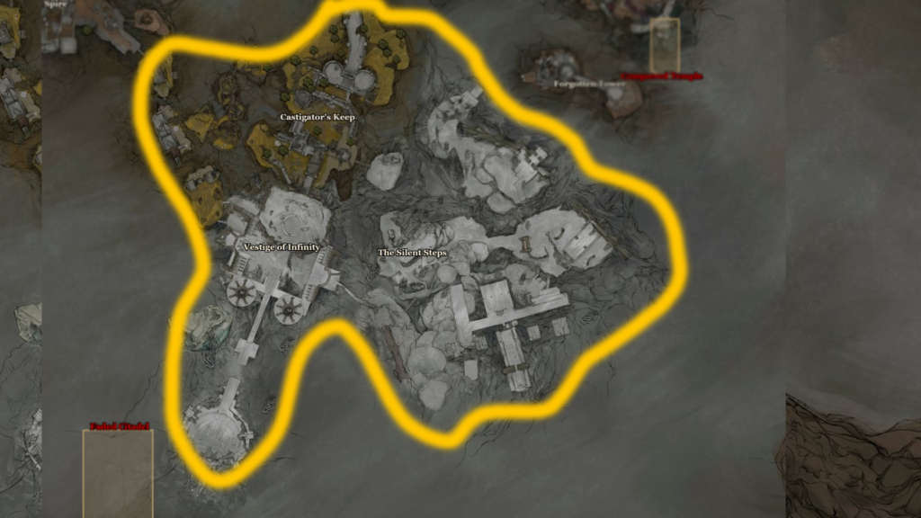 Mortal Shell 2 South Section of map