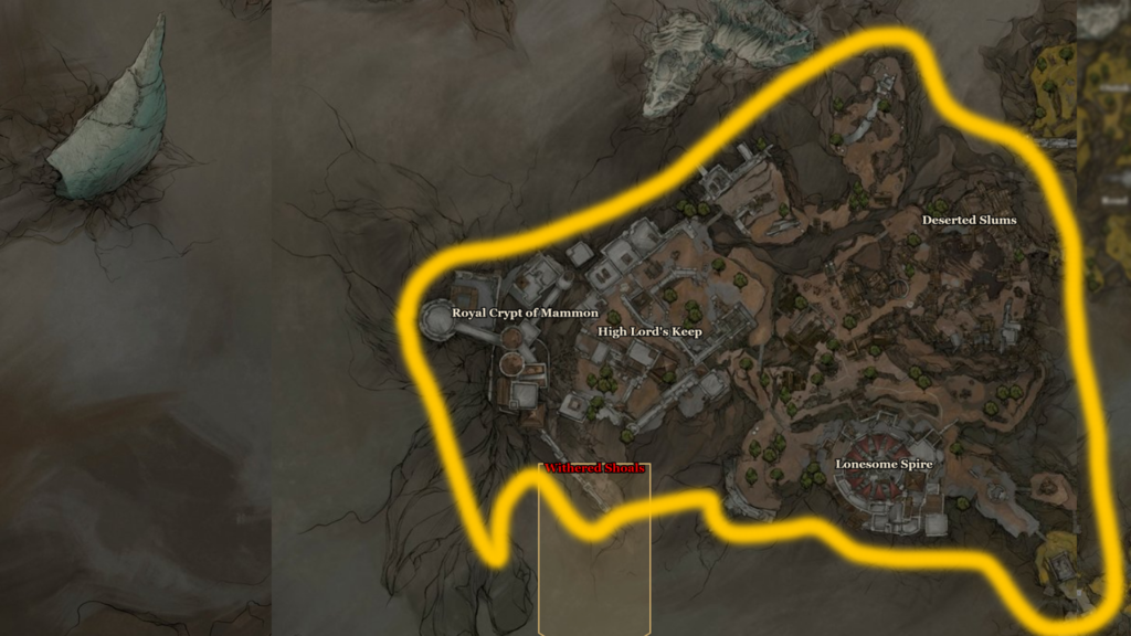 Mortal Shell 2 Southwest Section of Map