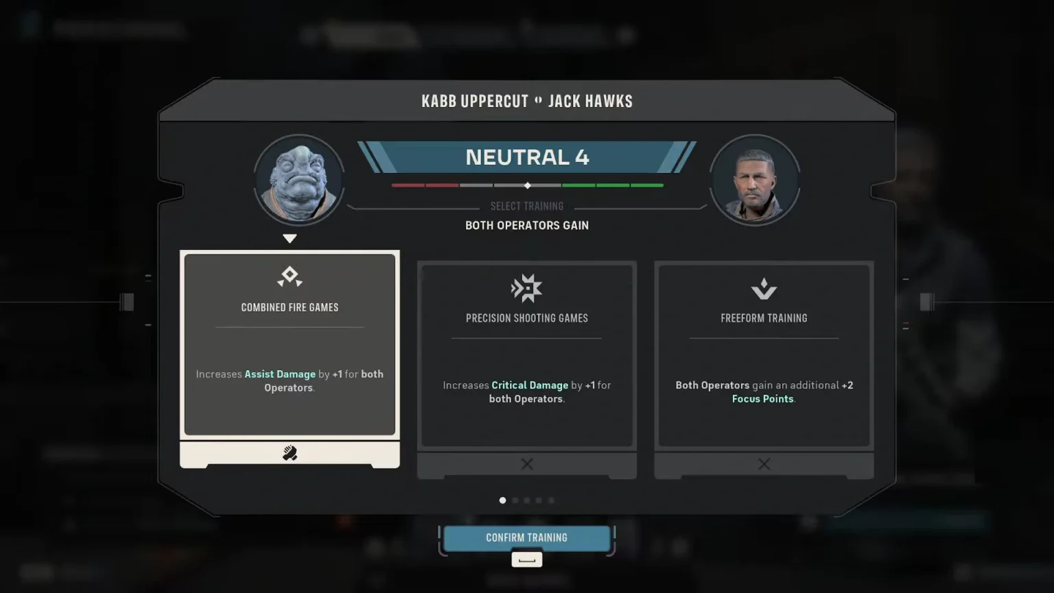 Star Wars Zero Company Cross Training Choices