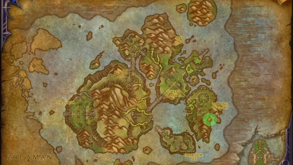 WoW Midnight The Coiled Isle Map