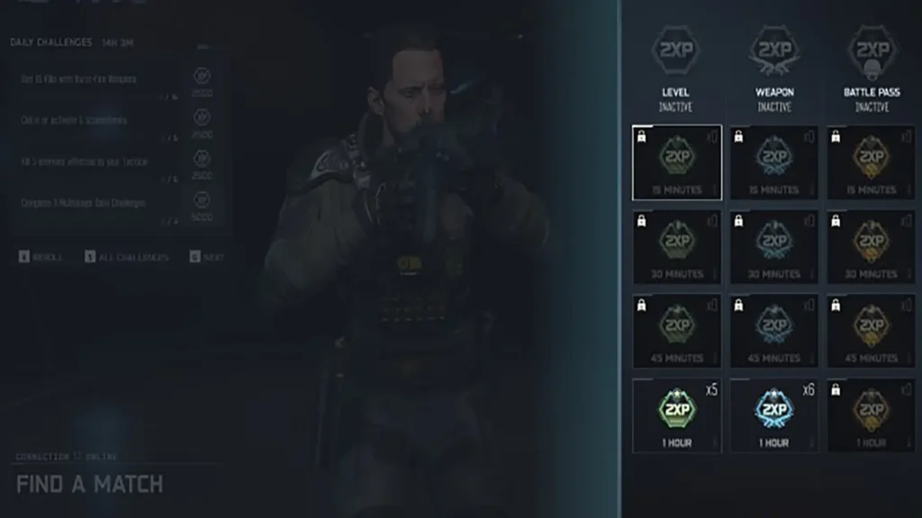 Screenshot of Black Ops 7 Double XP tokens