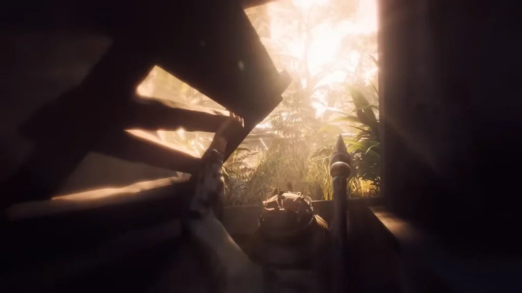Image of Hell Let Loose NVA soldier peeking out of tunnel hatch while holding rocket launcher