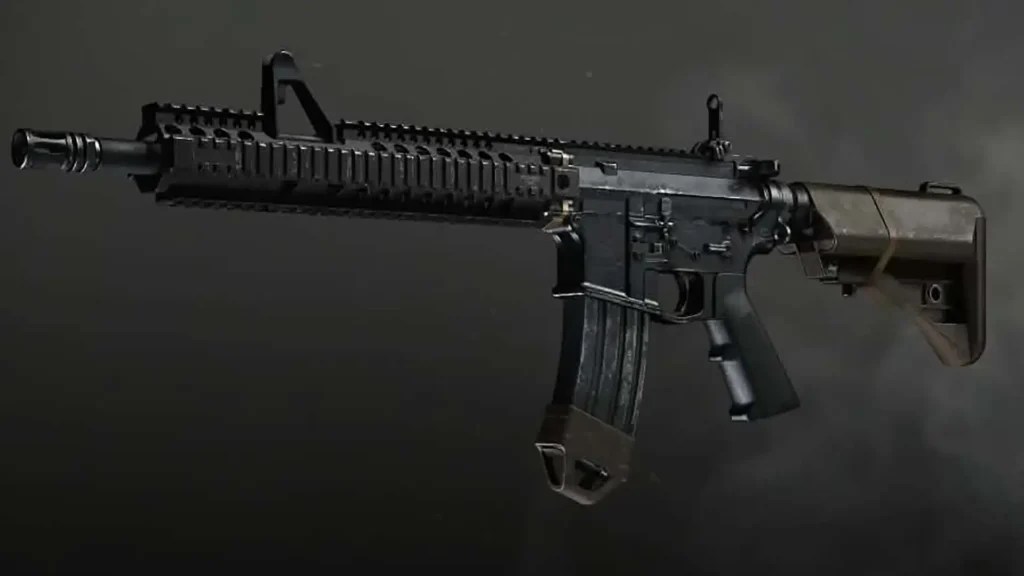 Image of MW4 beta M4 assault rifle on grey background