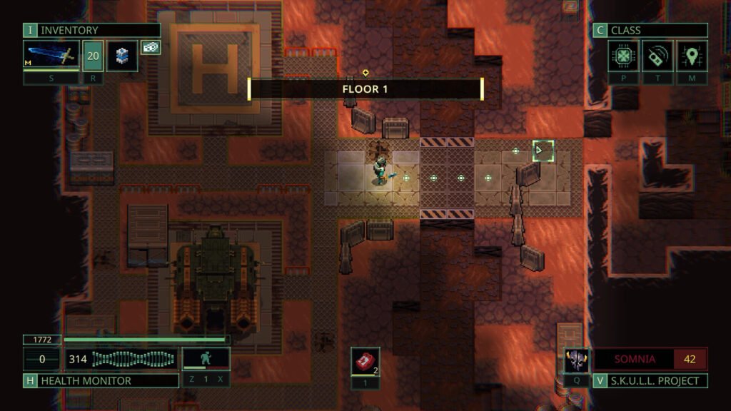 An image showing the gameplay of Quasimorph.