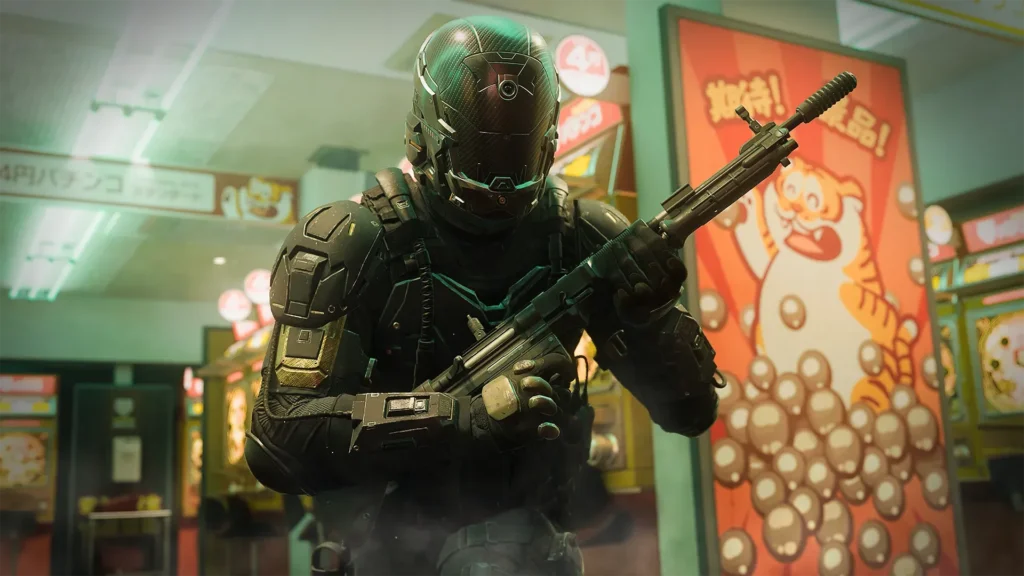 What are the Best Guns in Warzone Season 5? | Warzone | GamesHorizon Image of masked Warzone Operator holding FG42 assault rifle