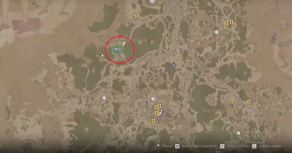 The Blood of Dawnwalker Parlita Village Location