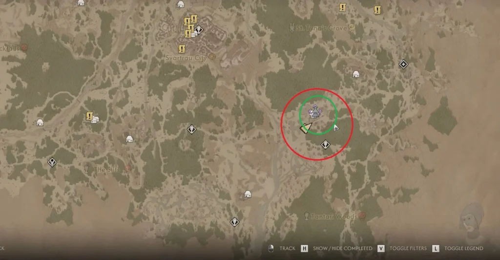 The Blood of Dawnwalker Tantari Village Location