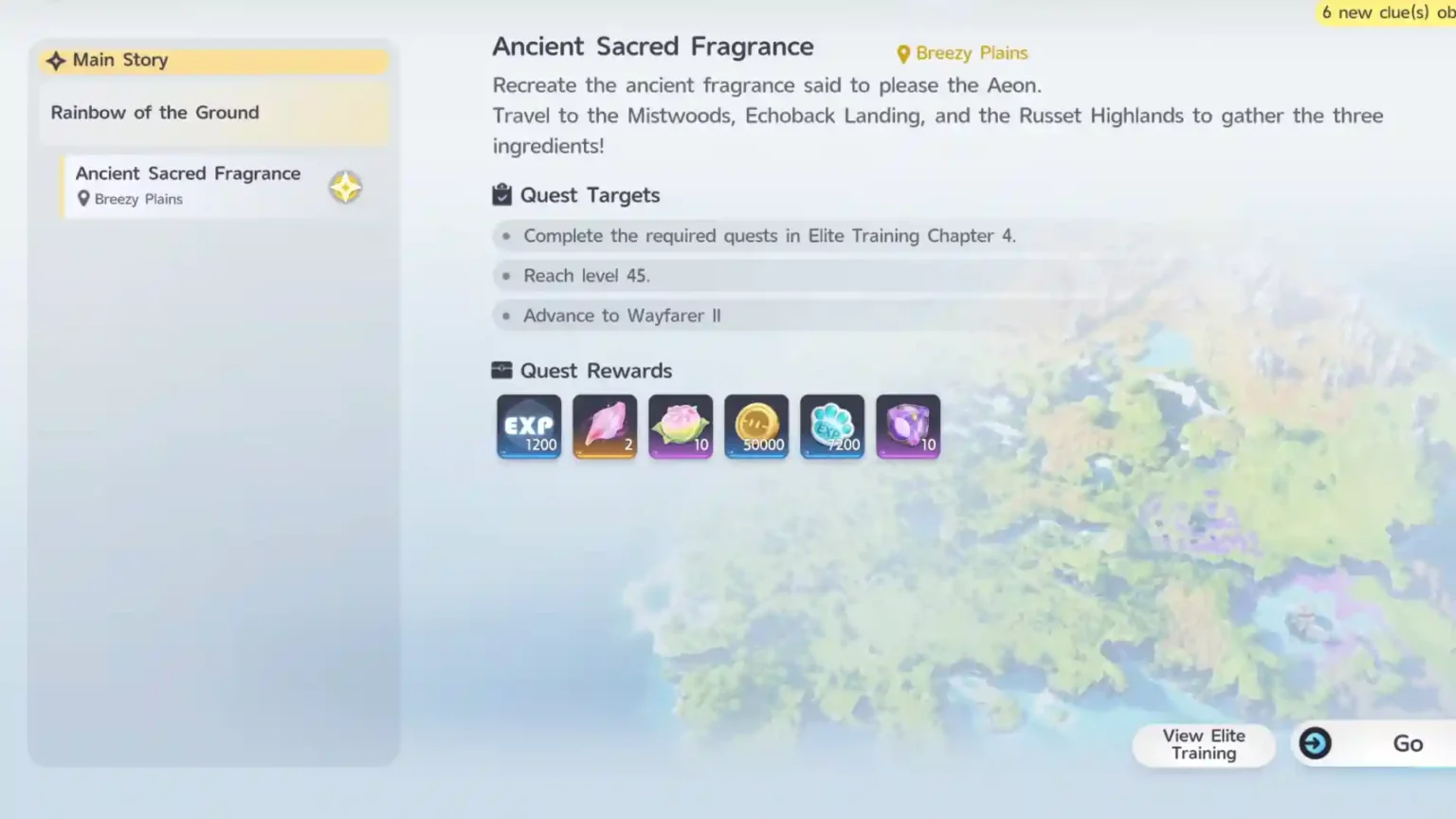 Aniimo – Ancient Sacred Fragrance Quest Walkthrough Ancient Sacred Fragrance quest tab in Aniimo
