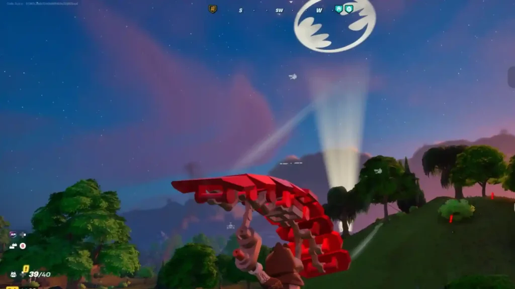 Bat Signal location in LEGO Fortnite