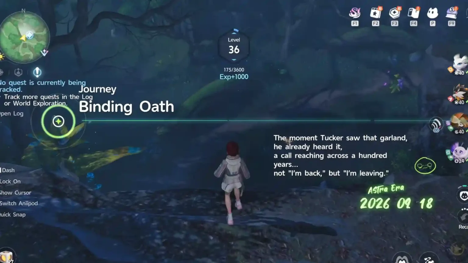 Binding Oath quest completed in Aniimo
